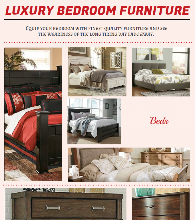 luxury bedroom beds at Ashley Homestore Killeen - Fort Hood