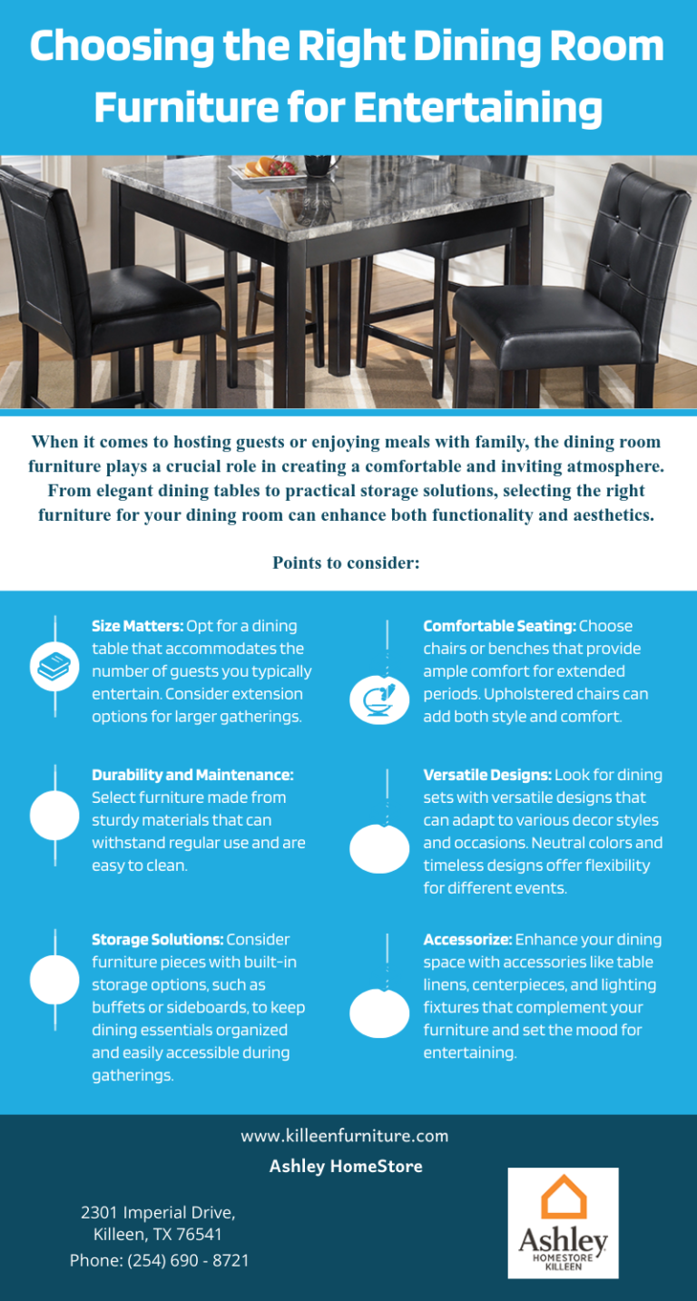 Choosing the Right Dining Room Furniture for Entertaining